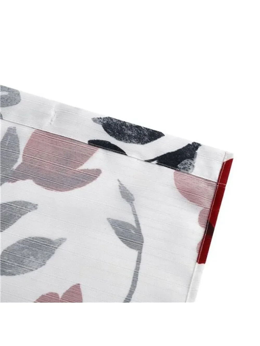 Floral Shower Curtains – Black, Red & Grey – 72